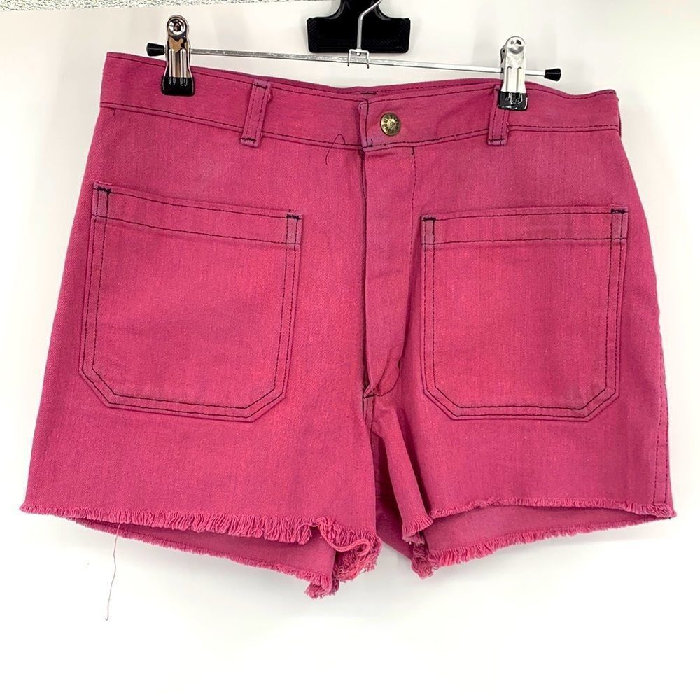 Vintage Navdungaree Mens Utility Trouser Cut off Shorts Sz‎ 31